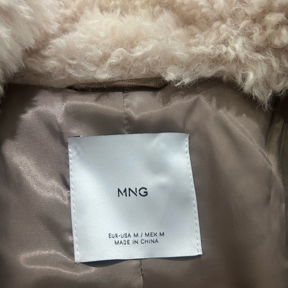 Mango Soft Cream Teddy Jacket - Picture 3 of 6